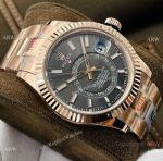 2021 New! DR Factory Swiss 9001 Rolex Sky-Dweller 42 Watch Rose Gold Rhodium Grey Face_th.jpg